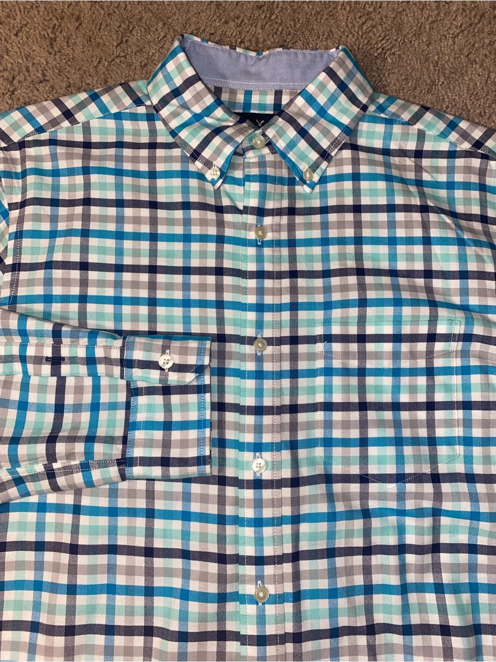 American Eagle Classic Fit Mens Size Medium Beach Button Up Down Cotton Shirt